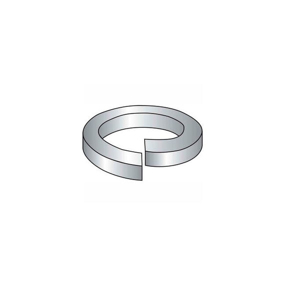 Hi Collar Split Lock Washer - 3/8"" - Thru Hardened Medium Carbon Steel - Plain