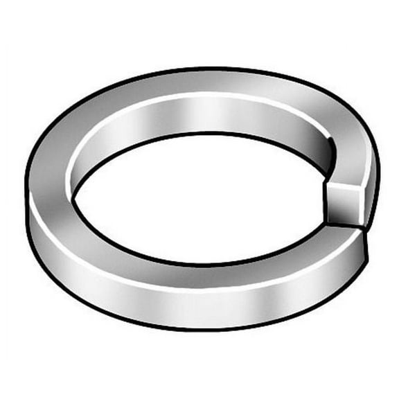 Split Lock Washer, For Screw Size 1-1/4 in Steel, Plain Finish, 10 PK