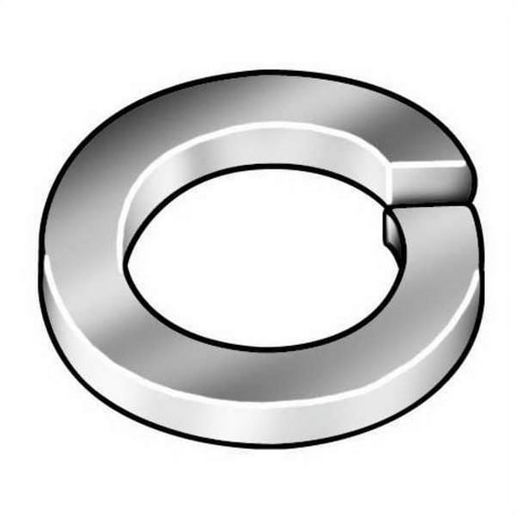 Split Lock Washer, For Screw Size 1 in Steel, Zinc Plated Finish, 10 PK