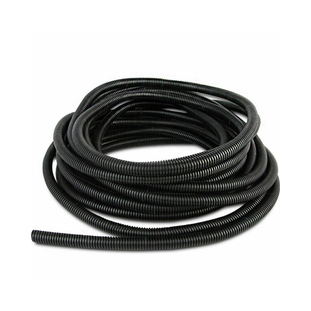 Split Loom Tubing Wire Conduit, Black Corrugated Wire Tube Cable ...