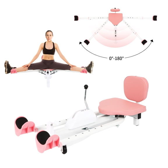 Split Machine, Leg Stretche Improve Flexibility and Quality of Stretching, Equipment Suitable for Ballet, Gymnastics and Other Sports (New Model with Backrest and Phone Holder)