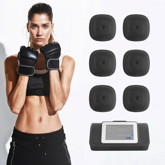 Split Music Boxing Machine 6/8 Targets - Bluetooth Smart Punching Workout Equipment with Touch Screen & 6-Color Light, Wall Mounted No Drill for Home Gym