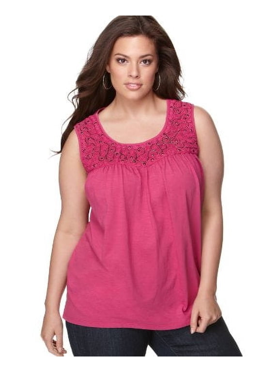 Split-Neck Popover Top Aztec Sky M
