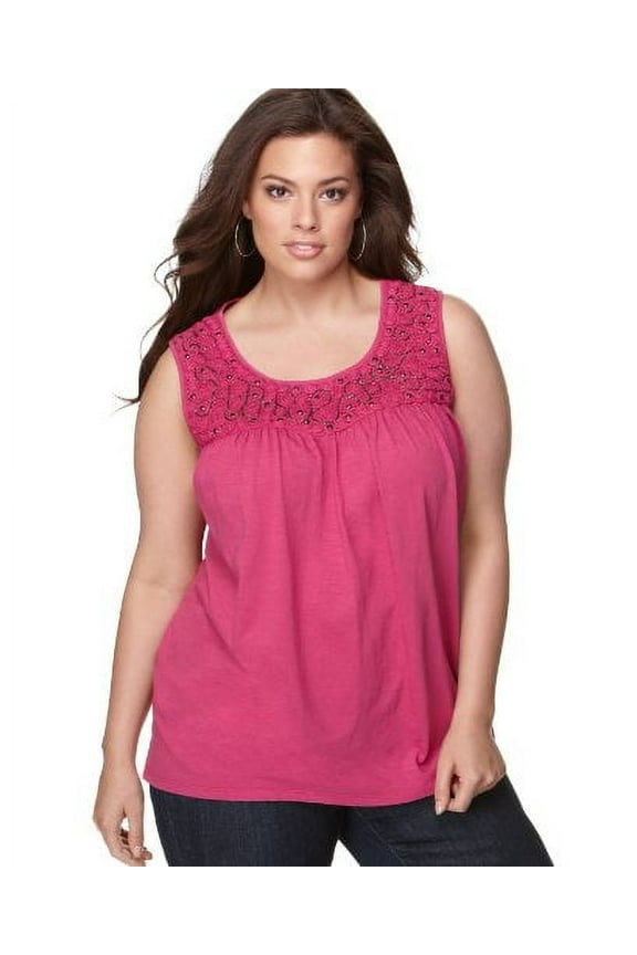 Split-Neck Popover Top Aztec Sky M