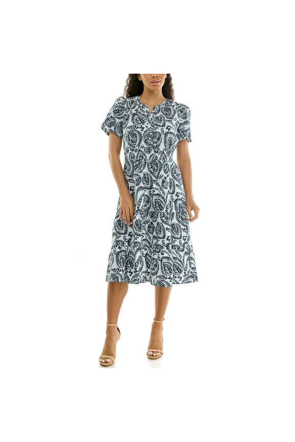 Women's Split Neck Tiered Maxi Dress, Sizes XS-XXXL