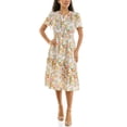 thumbnail image 1 of Split Neck Tiered Maxi Dress, 1 of 7