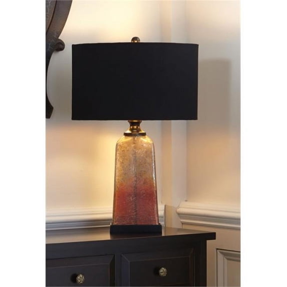 Split P 4200-402 Glass Quartz Amber Lamp