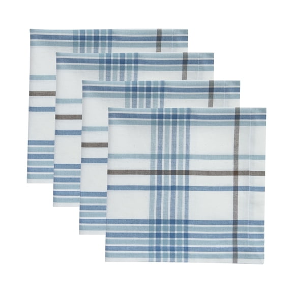 Split P Abbott Plaid Blue Napkin Set of 4