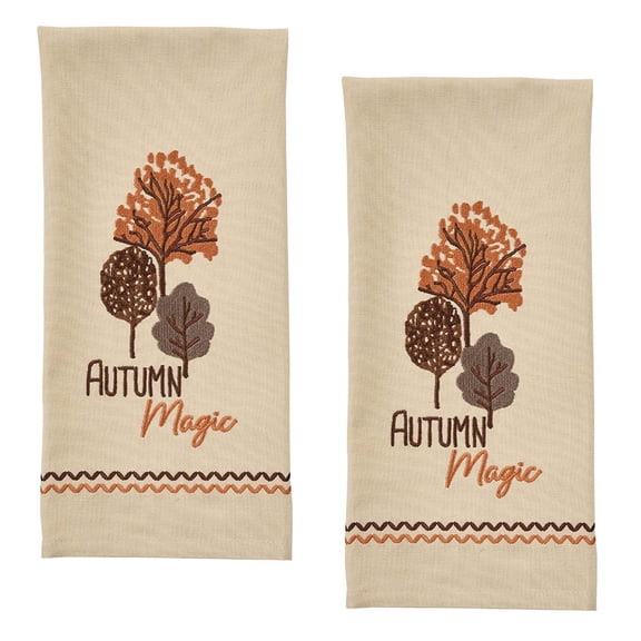 Split P Autumn Magic Decorative Dishtowel Set of 2