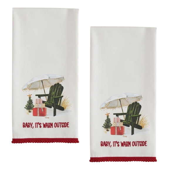 Split P Baby It's Warm Outside Dishtowel Set of 2