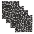 thumbnail image 1 of Split P Black Giraffe Printed Napkin Set of 4, 1 of 4