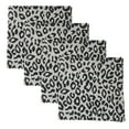 thumbnail image 1 of Split P Black Safari Leopard Printed Napkin Set of 4, 1 of 5