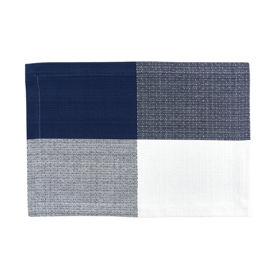 Split P Block Check Woven Placemat Set of 4