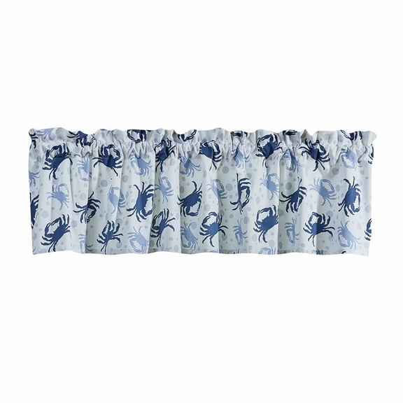 Split P Blue Crab Valance 60" X 14"