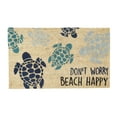thumbnail image 1 of Split P Don't Worry Beach Happy Sea Turtle Doormat, 1 of 6
