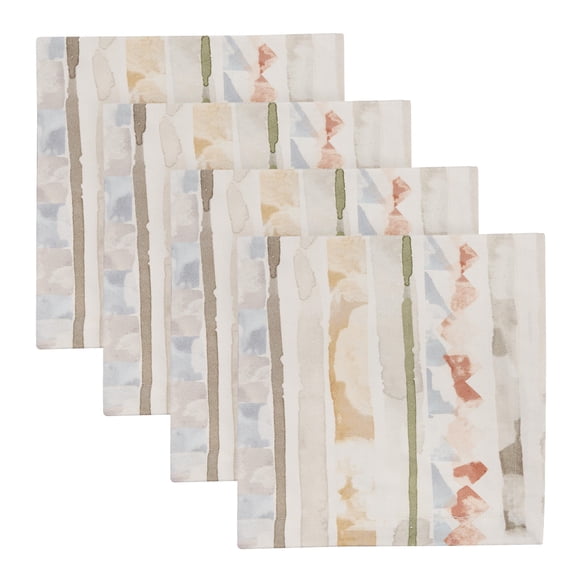 Split P Everly Stripe Abstract Pastel Napkin Set of 4