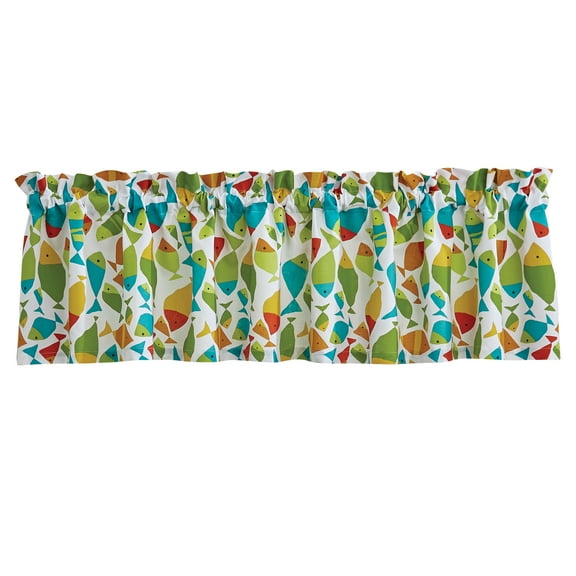 Split P Green Fabulous Fish Valance 14''L