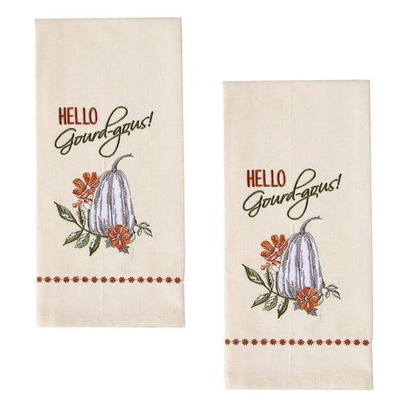 Split P Hello Gourd-Geous Decorative Dishtowel Set of 2