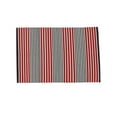 thumbnail image 1 of Split P Hudson Stripe Red Indoor Rug 4' x 6', 1 of 5