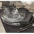 thumbnail image 1 of Split P Metallic Rim Glass Serving Platter - Silver, 1 of 5