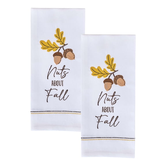 Split P Nuts About Fall Decorative Dishtowel Set Of 2