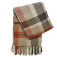 thumbnail image 1 of Split P Beige October Spice Plaid Throw 60''L, 1 of 4