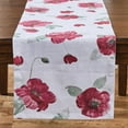 thumbnail image 1 of Split P Poppy Red Floral Table Runner 15" x 72", 1 of 5