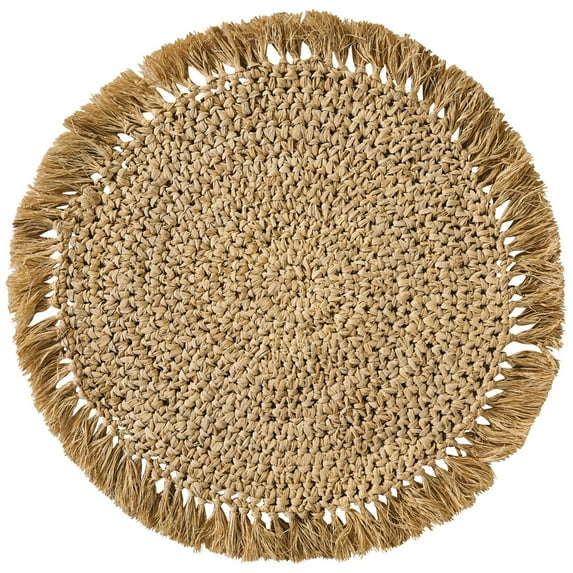 Split P Raffia Charger Set of 4