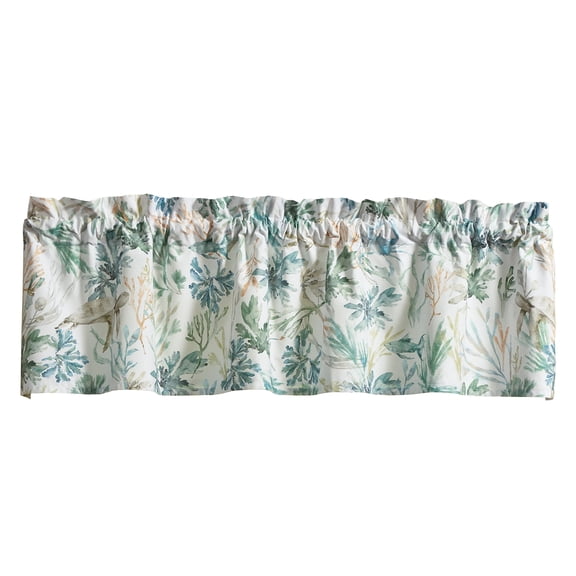 Split P Seaweed Oceanic Green Valance 60" x 14"