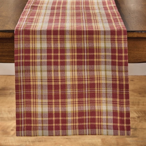 Split P Astor Plaid Red Table Runner 14" X 54"