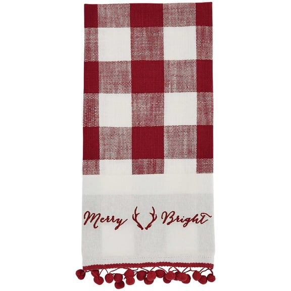 Split P Split P Christmas Cheer Plaid Dishtowel Set Of 2
