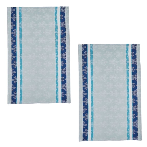 Split P Turtles Jacquard Dishtowel Pair of 2
