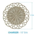 thumbnail image 1 of Split P White Mya Decorative Charger Set of 4, 1 of 4