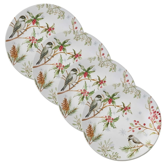 Split P Winter Harmony Green Salad Plate Set Of 4