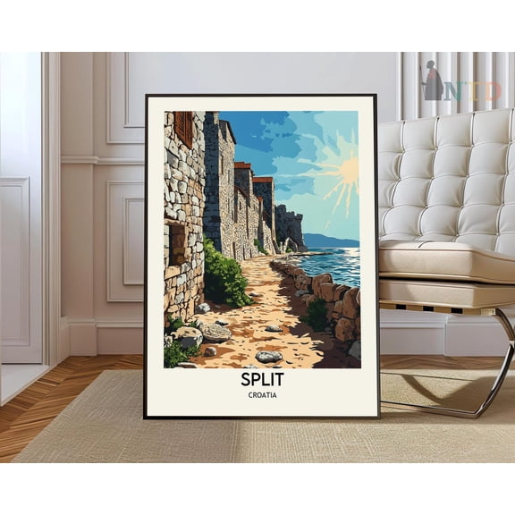 Split Print, Split Wall Art, Split Poster, Split Photo, Split Poster Print, Split Travel Poster, Split Croatia Wall Art, Modern Wall Decor, 16x24 UNFRAMED