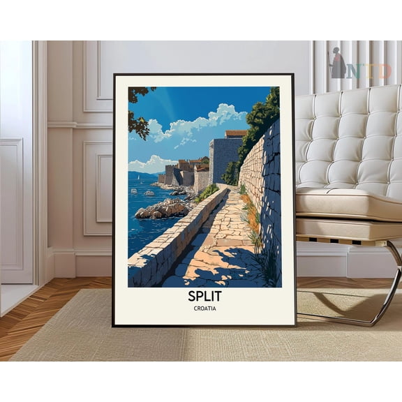 Split Print, Split Wall Art, Split Poster, Split Photo, Split Poster Print, Split Travel Poster, Split Croatia Wall Art, Modern Wall Decor, 8x12 UNFRAMED