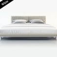 thumbnail image 1 of Split Queen 5PC Bed Sheets - Stripe White - Deep Pocket - 400 TC 100% Cotton Super Soft Hotel Bedding - Cool & Wrinkle Free - 2 Fitted, 1 Flat, 2 Pillow Cases - Split Queen Sheets - by Splendid, 1 of 3