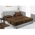 thumbnail image 1 of PRATYUX Split Queen 7-PC Sheet Set - 800-TC 100% Egyptian Cotton, 28" Deep Pockets - Leopard Print, 1 of 7