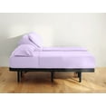 thumbnail image 1 of Split Queen Bed Sheet Set - Deep Pocket of 15" Inch, 400 Thread Count 5-Piece Sheet Set, 100% Cotton Egyptian Quality & Extra Soft Luxury Sheets for Queen Bed - Lavender Solid., 1 of 6