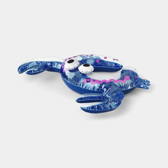 Split Ring Crab Glitter Novelty Float Red