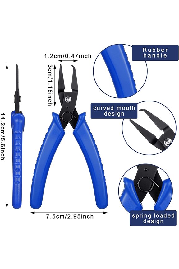 Split Ring Pliers Jewelry Making Tools Jump Ring Opening Pliers for Opening Split Ring or Key Chain Split Ring Opening Pliers Tweezers Opener Tools for Jewelry Beading Repair Making Supplies