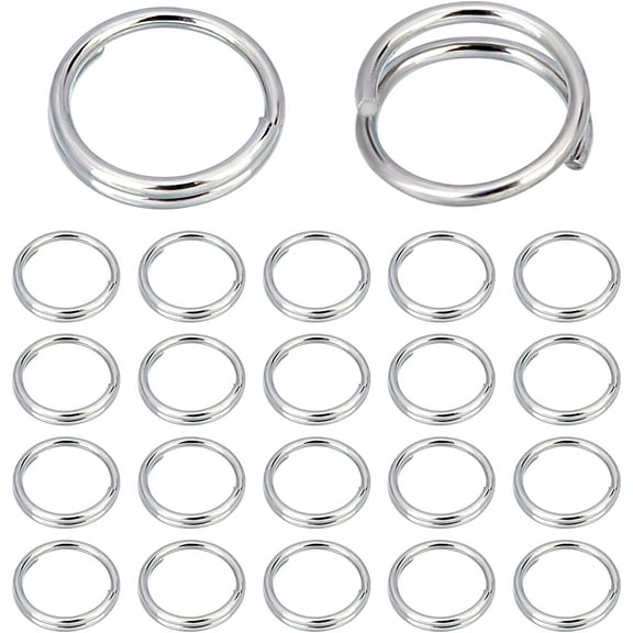 Split Rings 304 Stainless Steel Close but Unsoldered Jump Rings Double Loops 6x1.2mm DIY for Jewelry Making 380pcs/bag