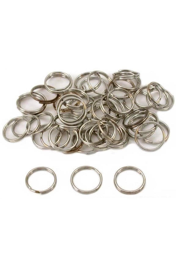 Split Rings Nickel Plated 12mm 50Pcs
