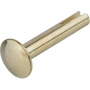 Split Rivets Brass Plated Steel | 7/8" Long | Pack Of 50 Rivets | TKR-15