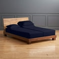 thumbnail image 1 of Split Sheet Set for Adjustable Beds - 100% Egyptian Cotton 300-TC 5-PC (2 Fitted Sheets, 1 Flat Sheet, 2 Pillowcases) Soft Breathable Split Set, 10" Deep Pockets - Split California King, Navy Blue, 1 of 8