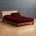 thumbnail image 1 of Split Sheet Set for Adjustable Beds - 100% Egyptian Cotton 300-TC 5-PC (2 Fitted Sheets, 1 Flat Sheet, 2 Pillowcases) Soft Breathable Split Set, 15" Deep Pockets - Split Queen, Wine, 1 of 8