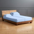 thumbnail image 1 of Split Sheet Set for Adjustable Beds - 100% Egyptian Cotton 300-TC 5-PC (2 Fitted Sheets, 1 Flat Sheet, 2 Pillowcases) Soft Breathable Split Set, 15" Deep Pockets - Split Queen, Light Blue, 1 of 8