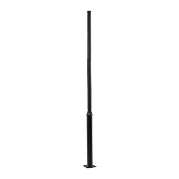 Split Street Light Pole, 3/4/5/6 Meter Black Outdoor Lamp Post, Heavy Duty Galvanized Iron, 114+76mm, Rust Resistant, for Street Lighting