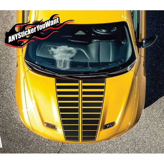 Split Style Fading Pinstripe Hood Stripe Kit Vinyl Decal Compatible with and Fits Dodge Hornet 2023+