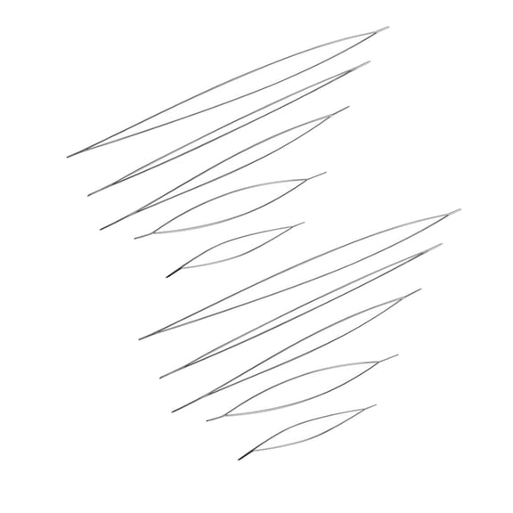 Split Tip Beading Needle Set For Jewelry Making Practical High Carbon Steel Wire Crafting Tools Beading Supplies